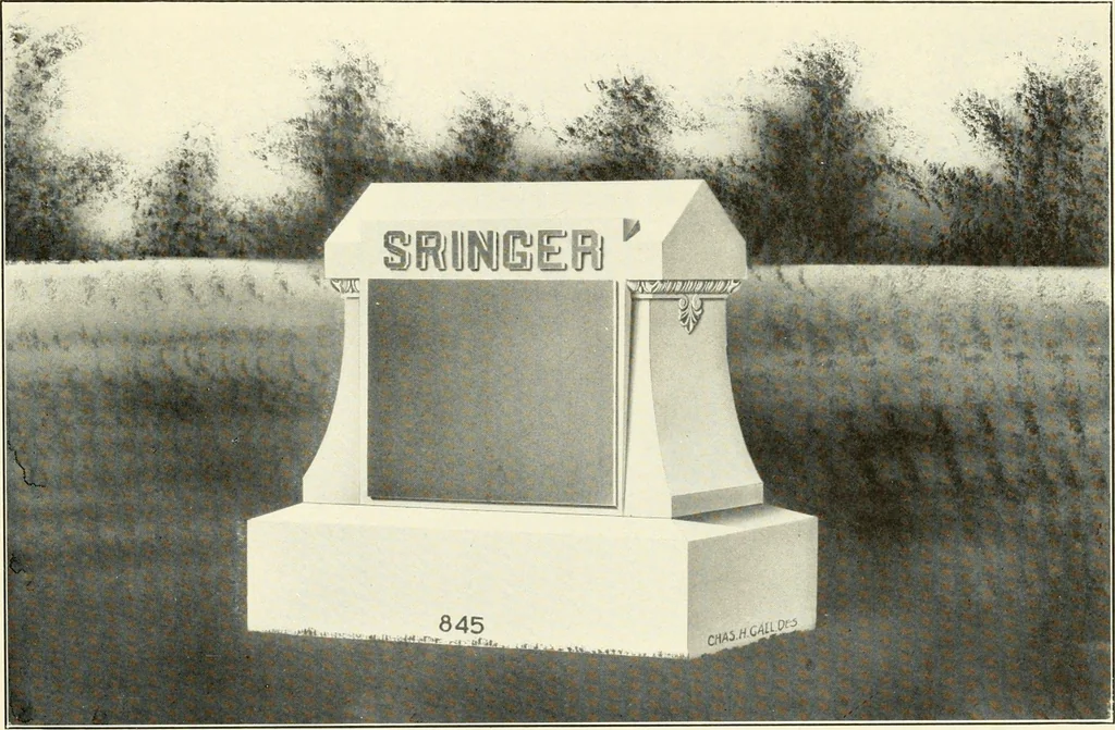 An illustration from Modern monuments, tablets and sarcophagi .., 1907, leaf 22