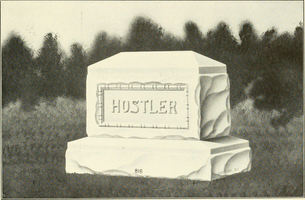 An illustration from Modern monuments, tablets and sarcophagi .., 1907, leaf 24