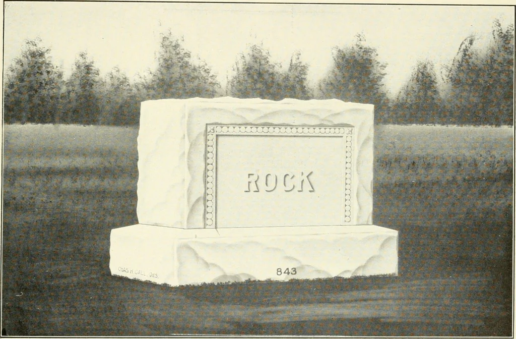An illustration from Modern monuments, tablets and sarcophagi .., 1907, leaf 28