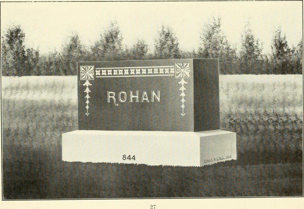 An illustration from Modern monuments, tablets and sarcophagi .., 1907, leaf 30