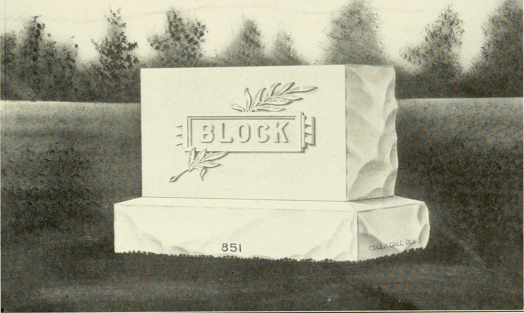 An illustration from Modern monuments, tablets and sarcophagi .., 1907, leaf 32
