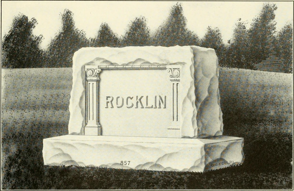 An illustration from Modern monuments, tablets and sarcophagi .., 1907, leaf 34
