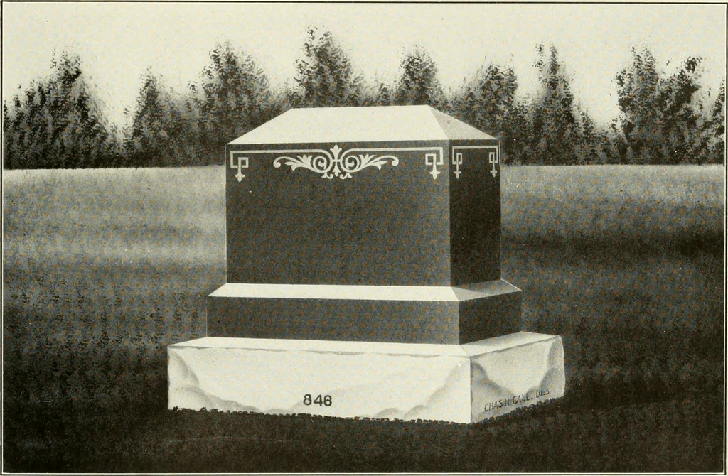 An illustration from Modern monuments, tablets and sarcophagi .., 1907, leaf 36
