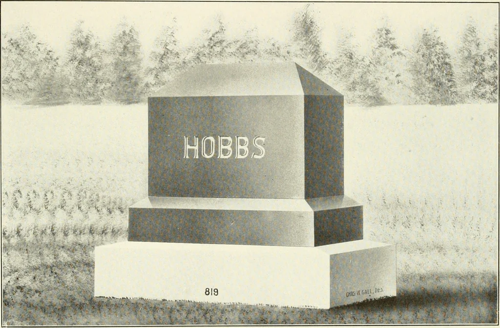 An illustration from Modern monuments, tablets and sarcophagi .., 1907, leaf 38