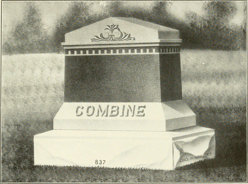 An illustration from Modern monuments, tablets and sarcophagi .., 1907, leaf 42