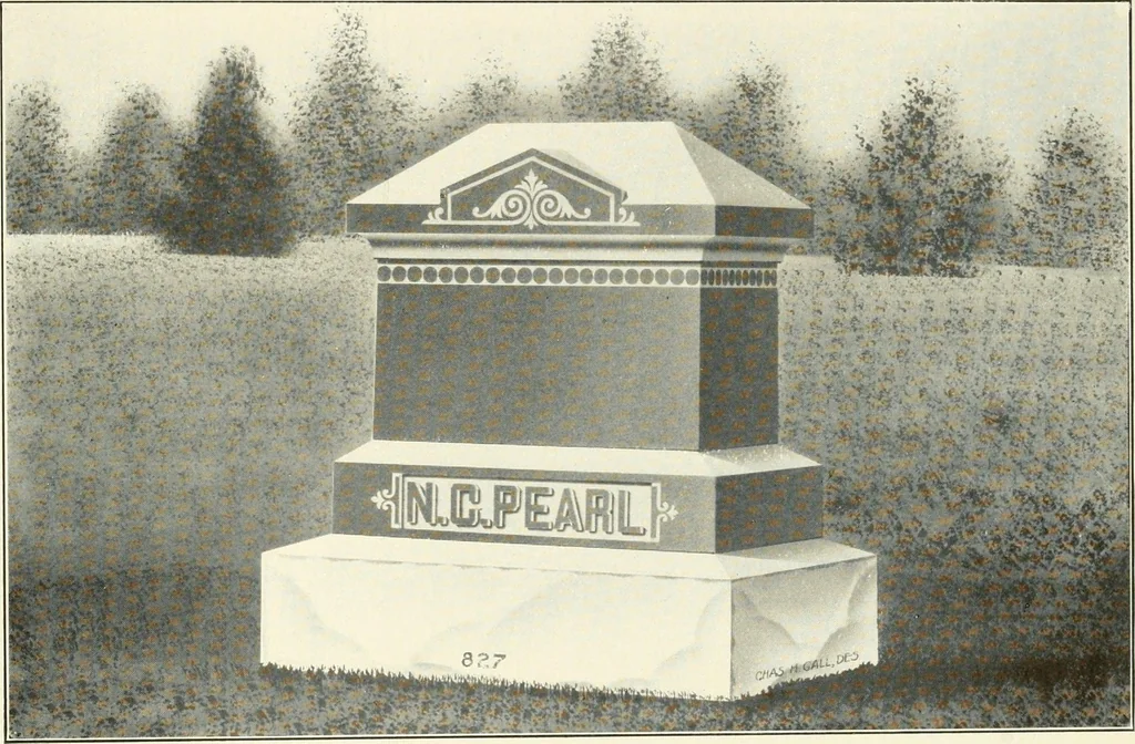An illustration from Modern monuments, tablets and sarcophagi .., 1907, leaf 56