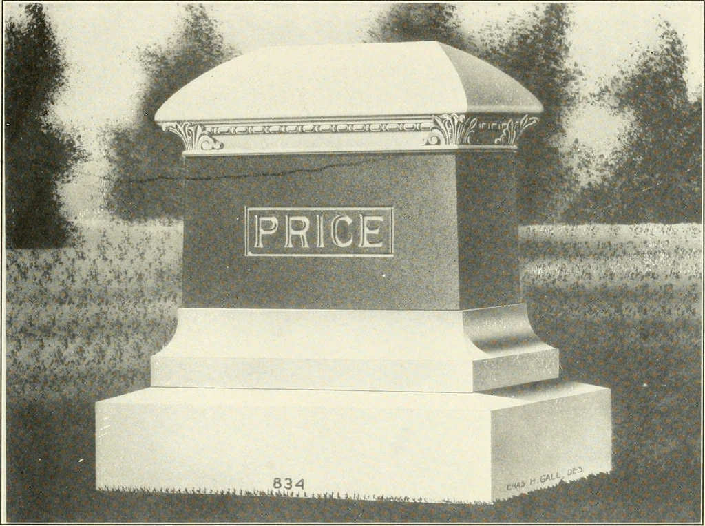 An illustration from Modern monuments, tablets and sarcophagi .., 1907, leaf 64