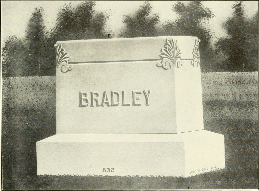 An illustration from Modern monuments, tablets and sarcophagi .., 1907, leaf 70