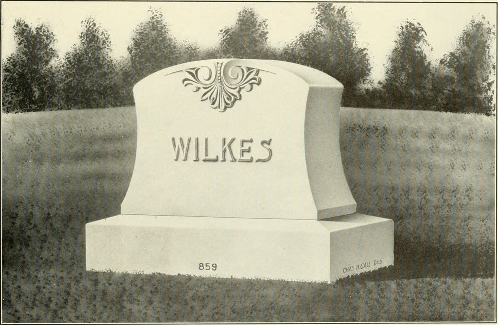 An illustration from Modern monuments, tablets and sarcophagi .., 1907, leaf 76