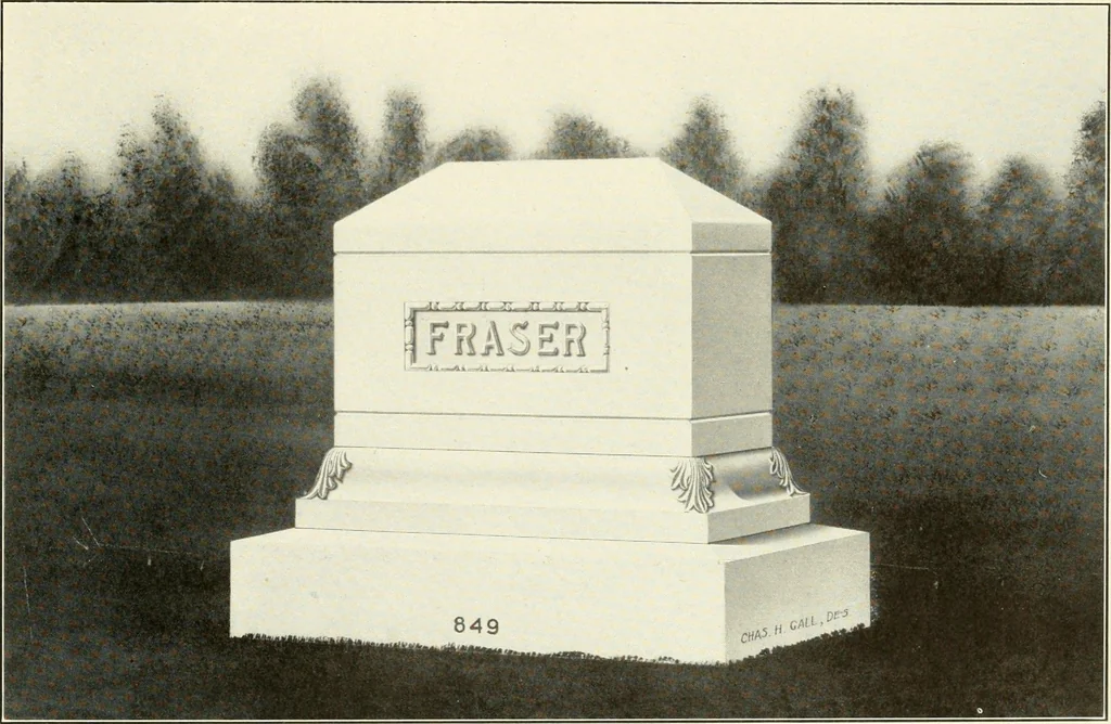 An illustration from Modern monuments, tablets and sarcophagi .., 1907, leaf 88
