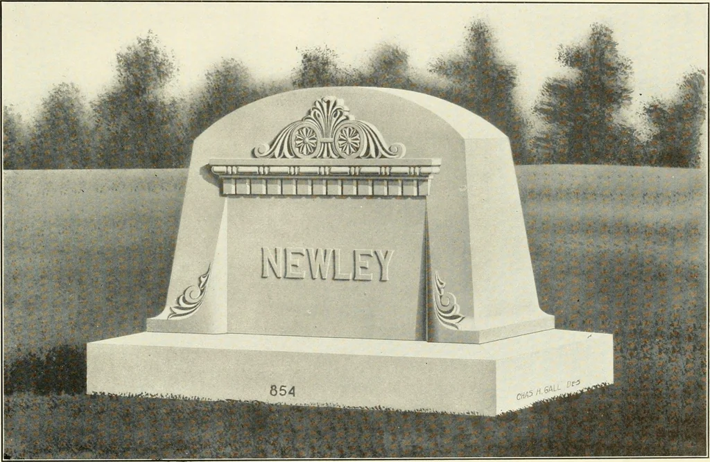 An illustration from Modern monuments, tablets and sarcophagi .., 1907, leaf 94