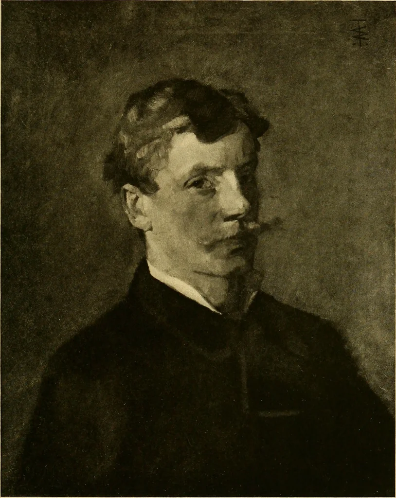 An illustration from Modern paintings by German and Austrian masters, 1916, leaf 100