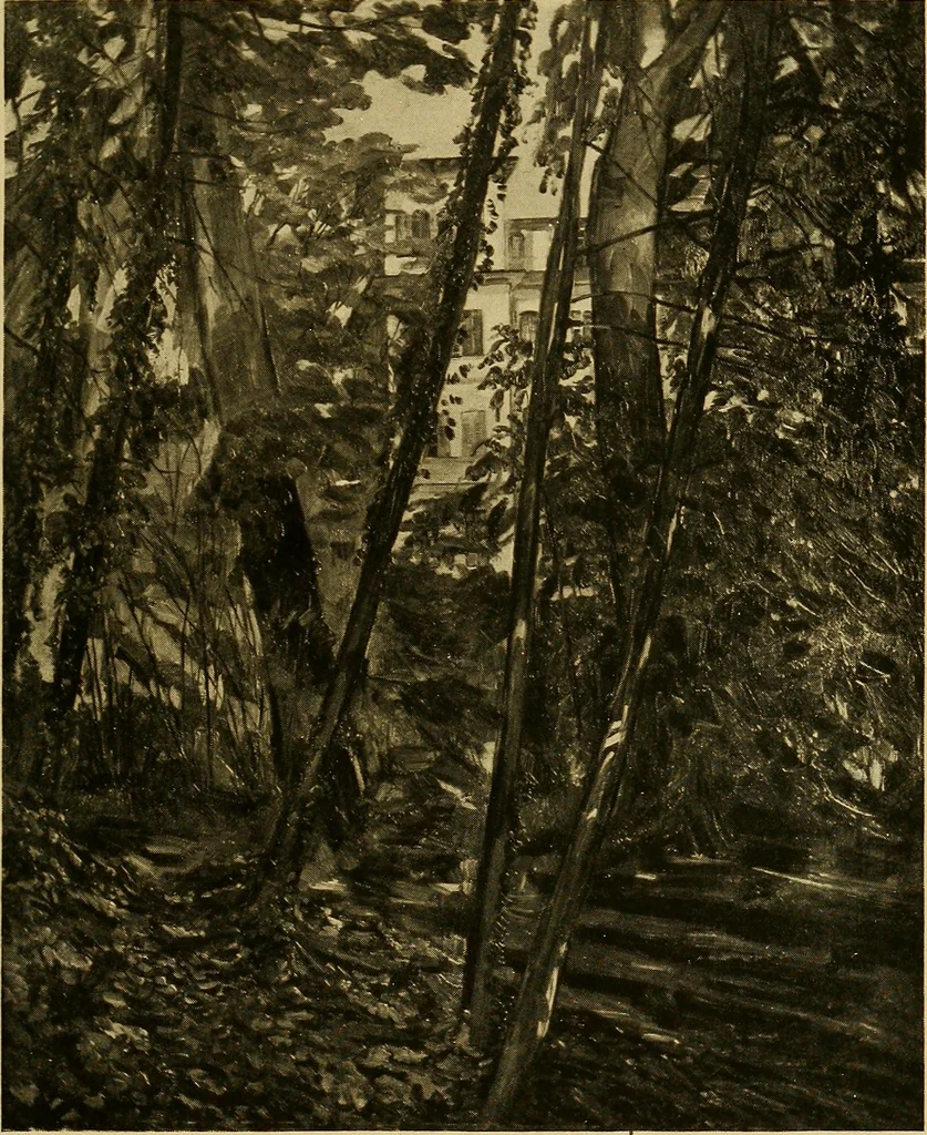 An illustration from Modern paintings by German and Austrian masters, 1916, leaf 104