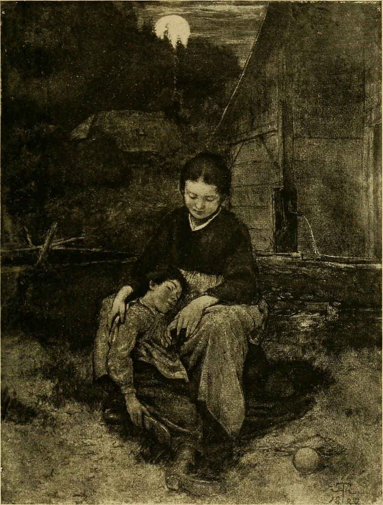 An illustration from Modern paintings by German and Austrian masters, 1916, leaf 132