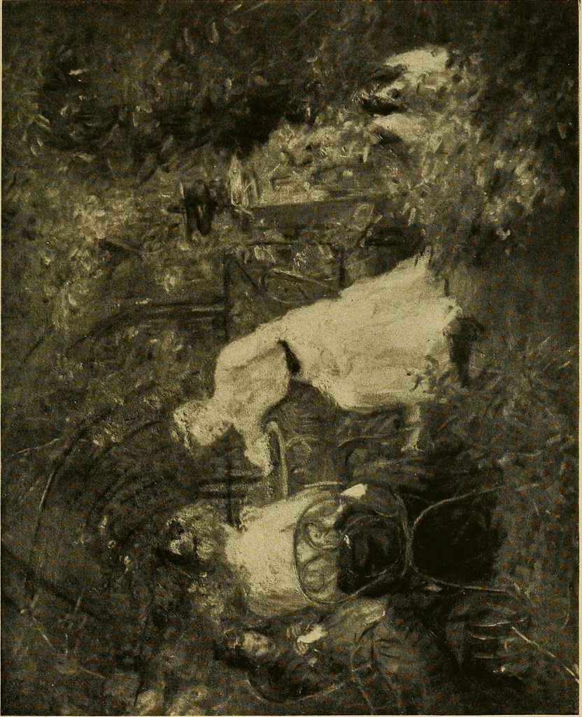 An illustration from Modern paintings by German and Austrian masters, 1916, leaf 154