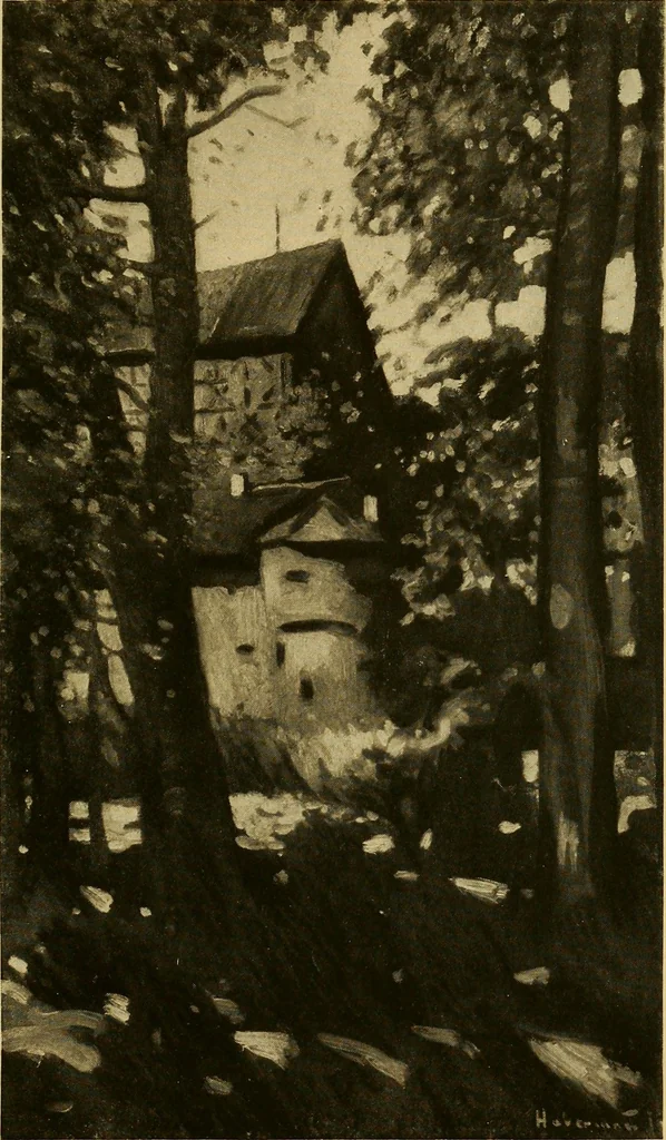An illustration from Modern paintings by German and Austrian masters, 1916, leaf 168
