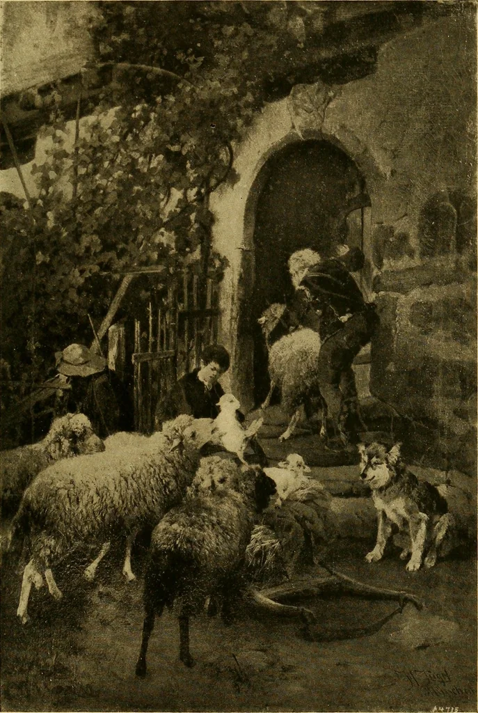 An illustration from Modern paintings by German and Austrian masters, 1916, leaf 200
