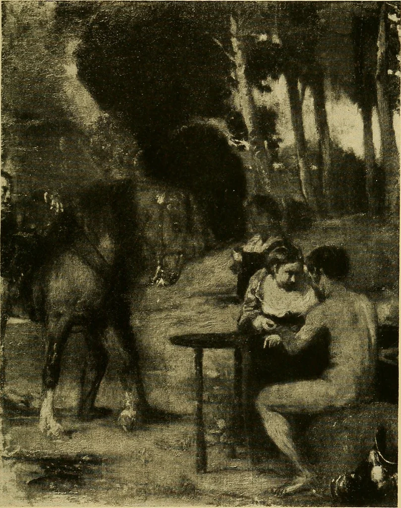 An illustration from Modern paintings by German and Austrian masters, 1916, leaf 24