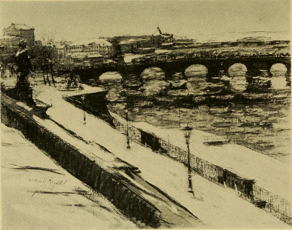 An illustration from Modern paintings by German and Austrian masters, 1916, leaf 276