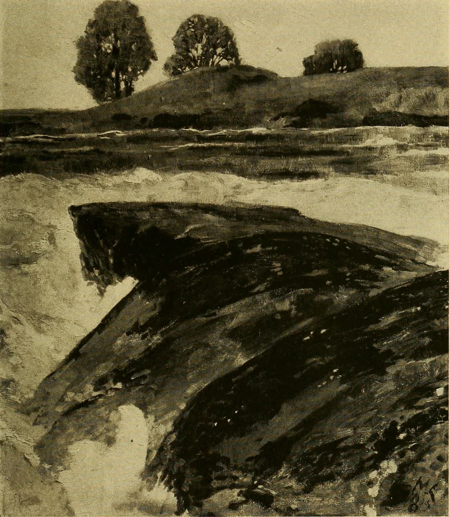 An illustration from Modern paintings by German and Austrian masters, 1916, leaf 30