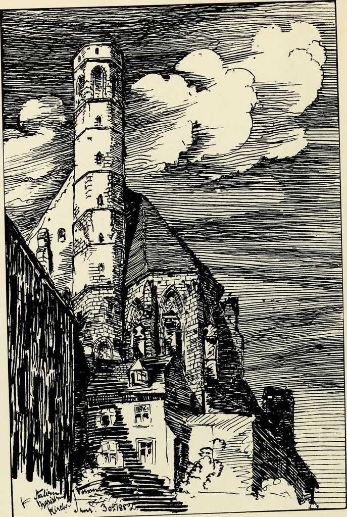 An illustration from Modern pen drawings: European and American;, 1901, leaf 110