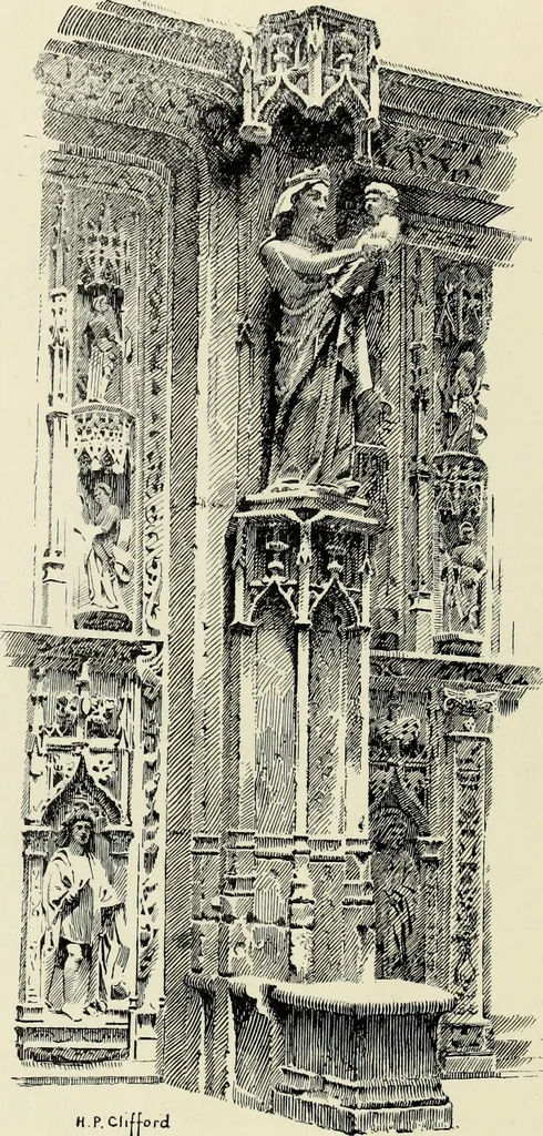 An illustration from Modern pen drawings: European and American;, 1901, leaf 114
