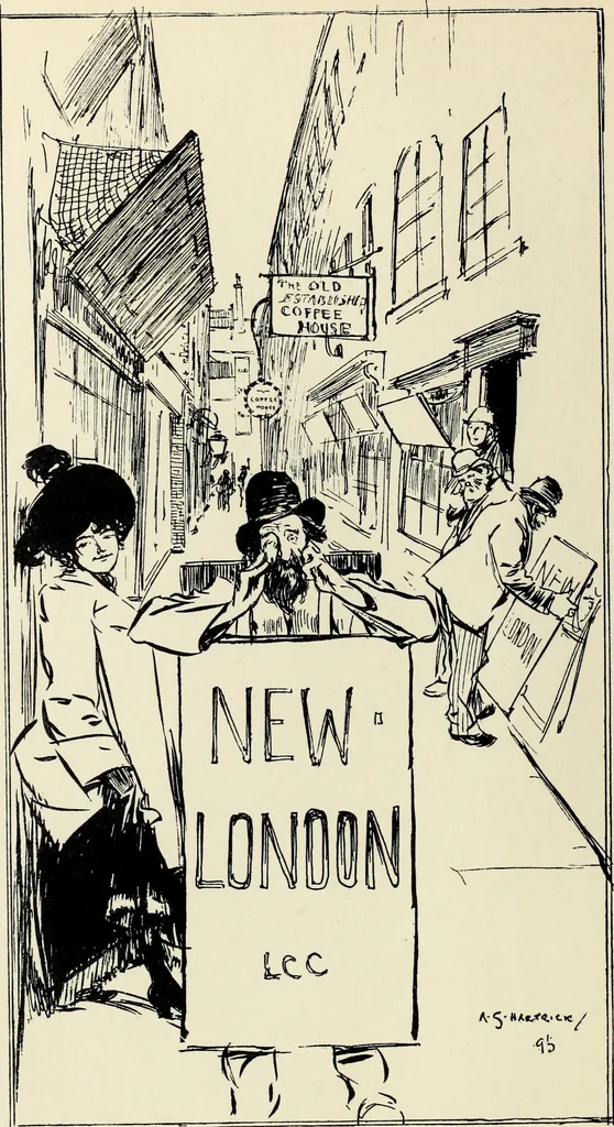 An illustration from Modern pen drawings: European and American;, 1901, leaf 120