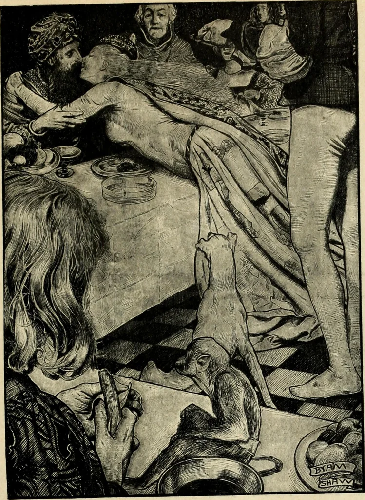An illustration from Modern pen drawings: European and American;, 1901, leaf 121