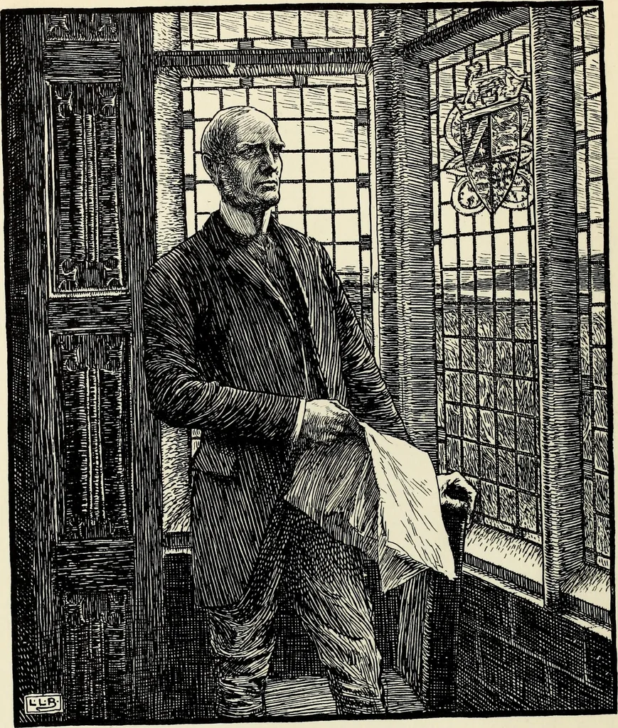 An illustration from Modern pen drawings: European and American;, 1901, leaf 124
