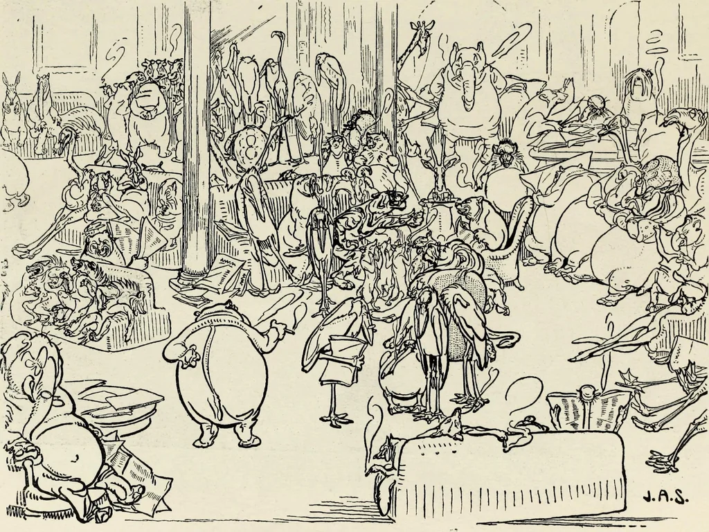 An illustration from Modern pen drawings: European and American;, 1901, leaf 129