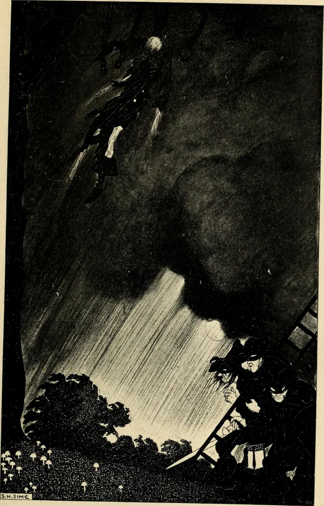 An illustration from Modern pen drawings: European and American;, 1901, leaf 131