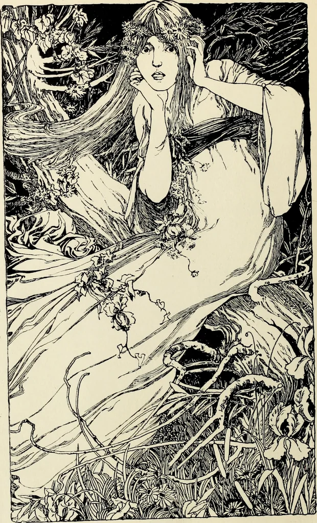 An illustration from Modern pen drawings: European and American;, 1901, leaf 134