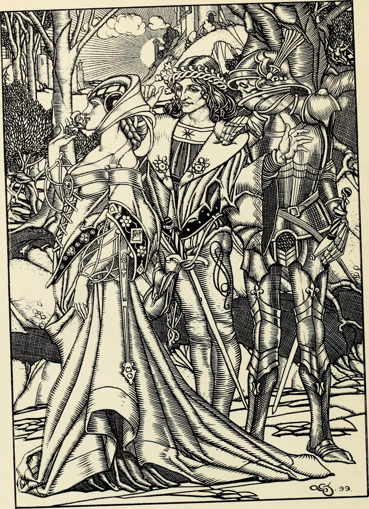 An illustration from Modern pen drawings: European and American;, 1901, leaf 138