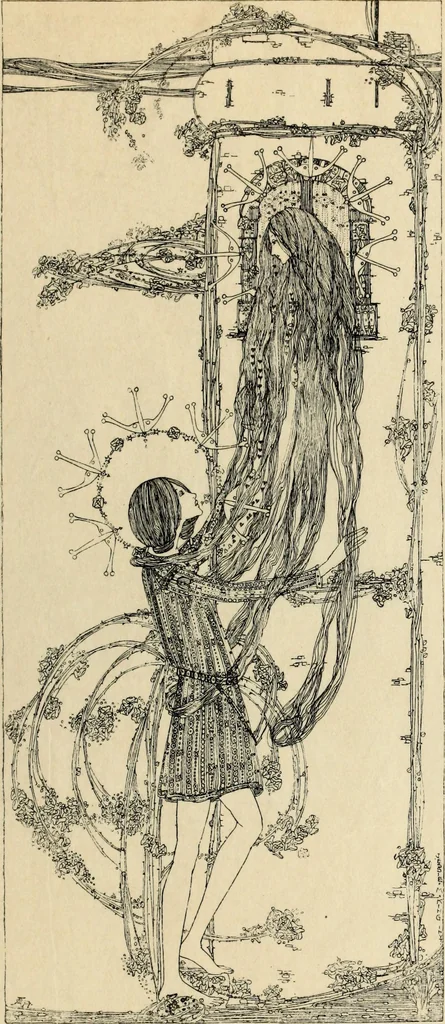 An illustration from Modern pen drawings: European and American;, 1901, leaf 139
