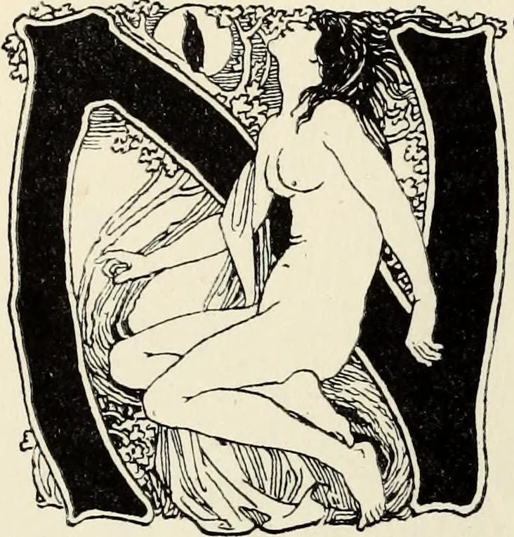 An illustration from Modern pen drawings: European and American;, 1901, leaf 144