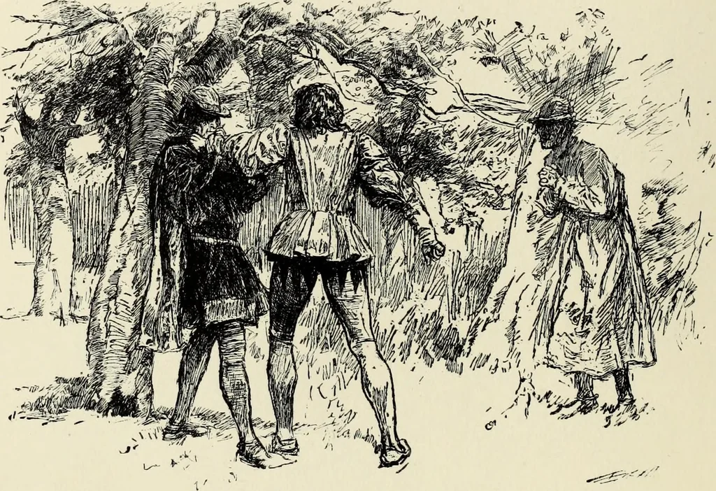 An illustration from Modern pen drawings: European and American;, 1901, leaf 148