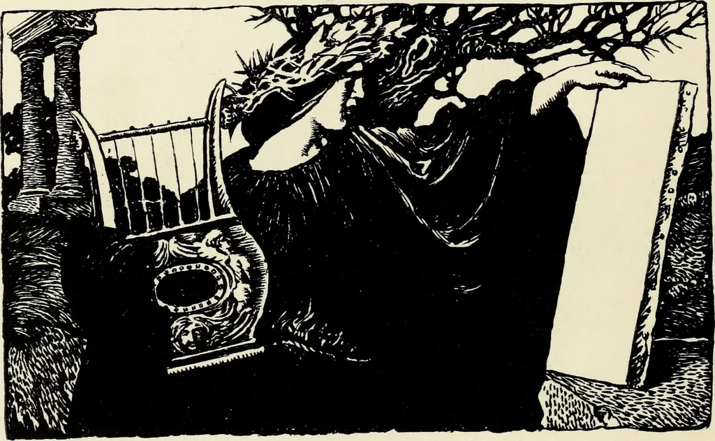 An illustration from Modern pen drawings: European and American;, 1901, leaf 156