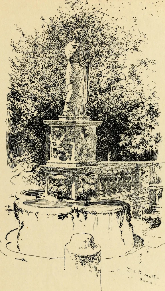 An illustration from Modern pen drawings: European and American;, 1901, leaf 167
