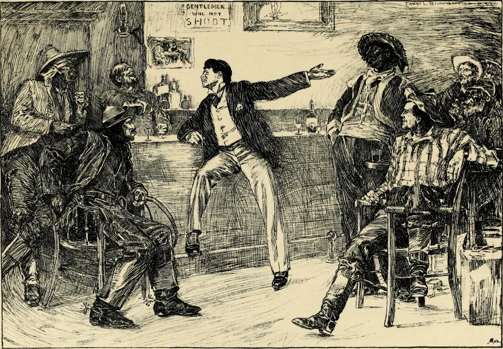 An illustration from Modern pen drawings: European and American;, 1901, leaf 173