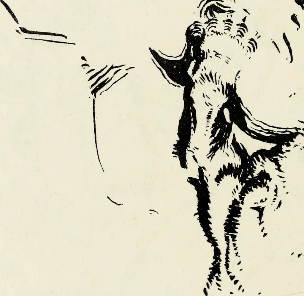 An illustration from Modern pen drawings: European and American;, 1901, leaf 185