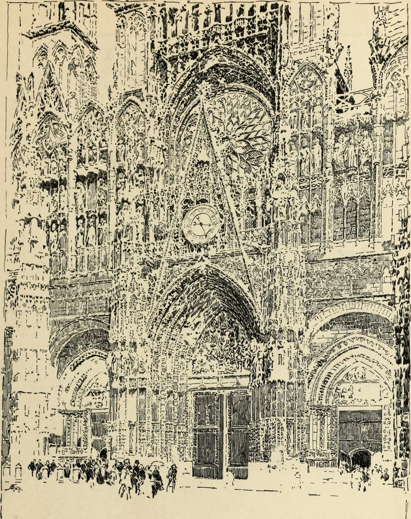An illustration from Modern pen drawings: European and American;, 1901, leaf 191