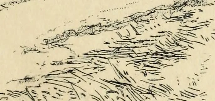 An illustration from Modern pen drawings: European and American;, 1901, leaf 195