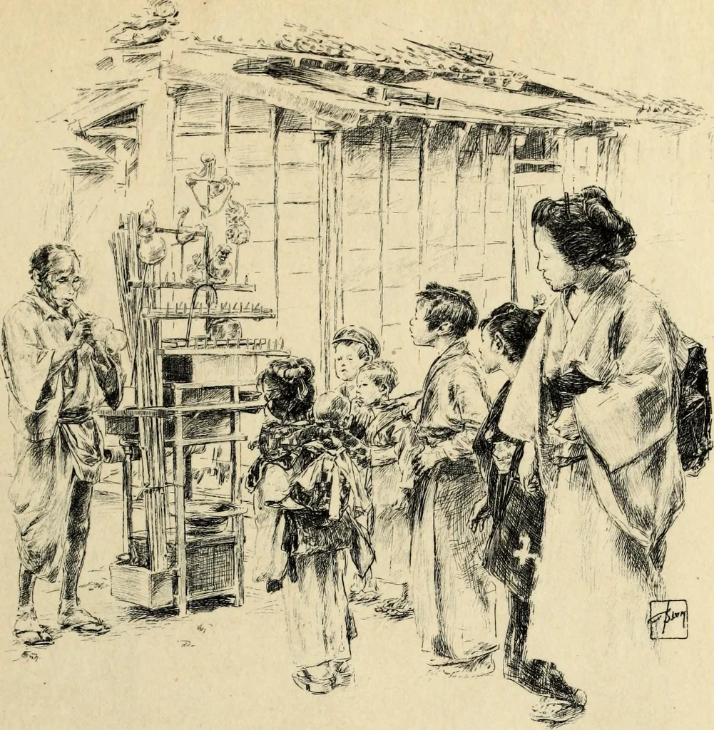An illustration from Modern pen drawings: European and American;, 1901, leaf 201