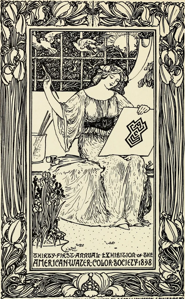 An illustration from Modern pen drawings: European and American;, 1901, leaf 204