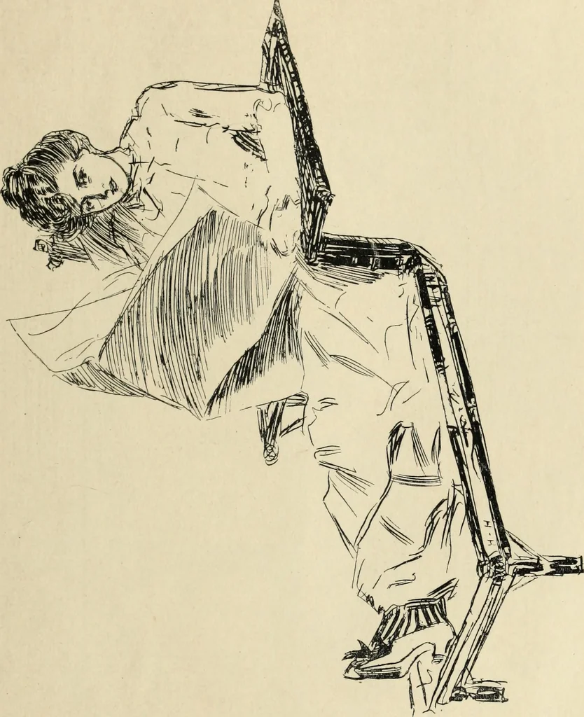 An illustration from Modern pen drawings: European and American;, 1901, leaf 205