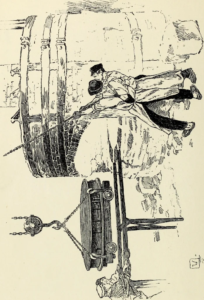 An illustration from Modern pen drawings: European and American;, 1901, leaf 208