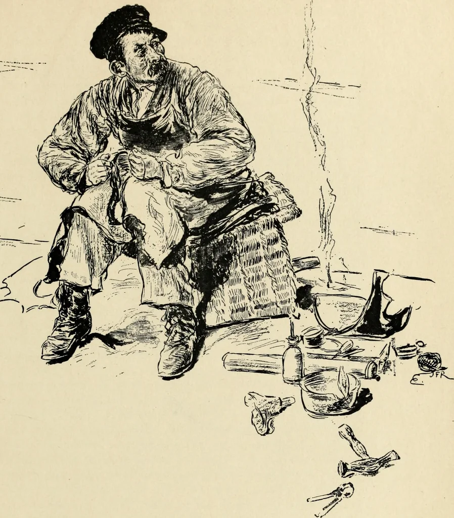 An illustration from Modern pen drawings: European and American;, 1901, leaf 219