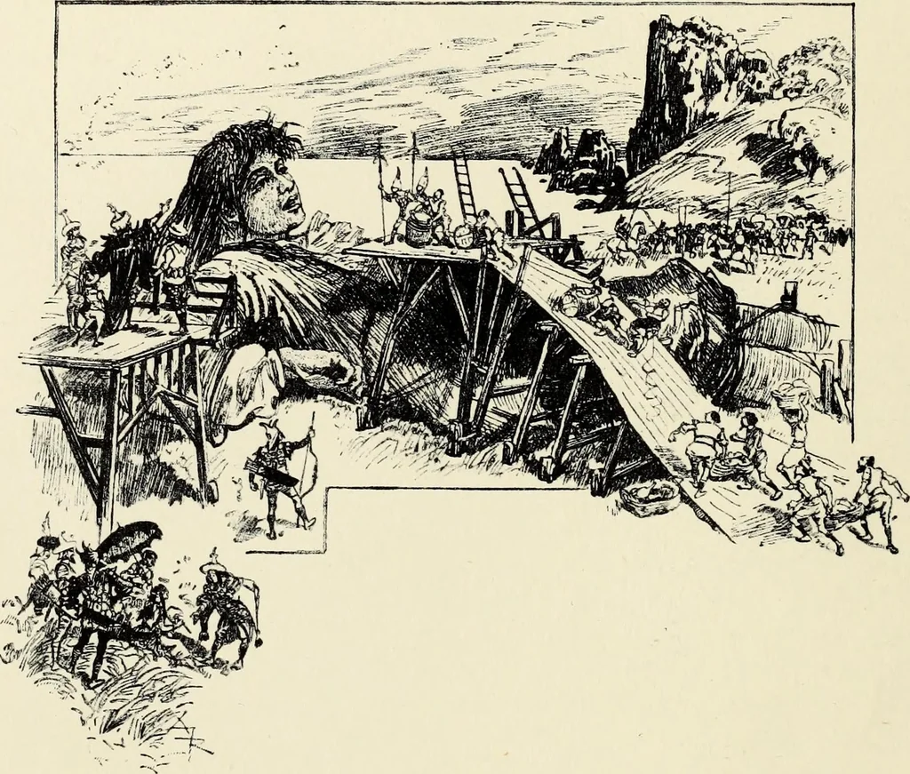 An illustration from Modern pen drawings: European and American;, 1901, leaf 226