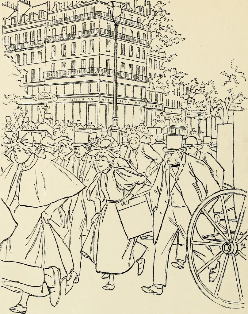 An illustration from Modern pen drawings: European and American;, 1901, leaf 235