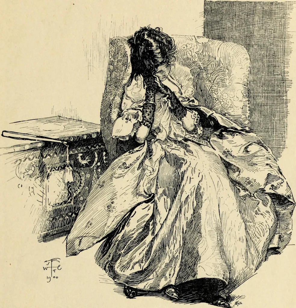 An illustration from Modern pen drawings: European and American;, 1901, leaf 24